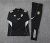 Joyfball 2025/2026 Argentina Half-Pull Training Suit Black Football Jersey 1:1 Thai Quality Set
