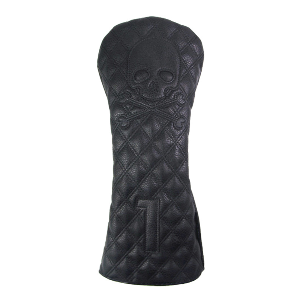 

Skull Golf Woods Club Protection Covers Waterproof PU Golf Putter Headcover, Black, 501 Original