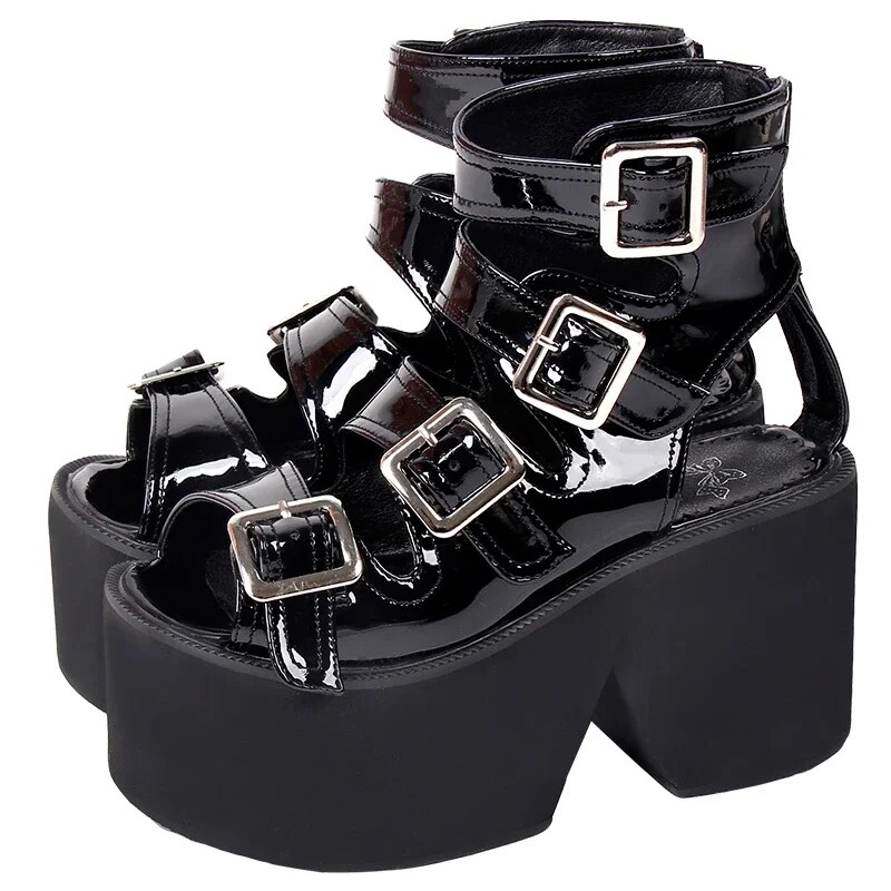 VCshoes Woman Girl Lolita Cosplay Punk Shoes Lady High Heels Pumps Women Princess Dress Sandals 6013 10cm