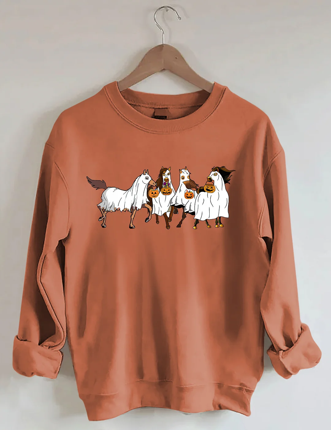 Halloween Horse Ghost Sweatshirt