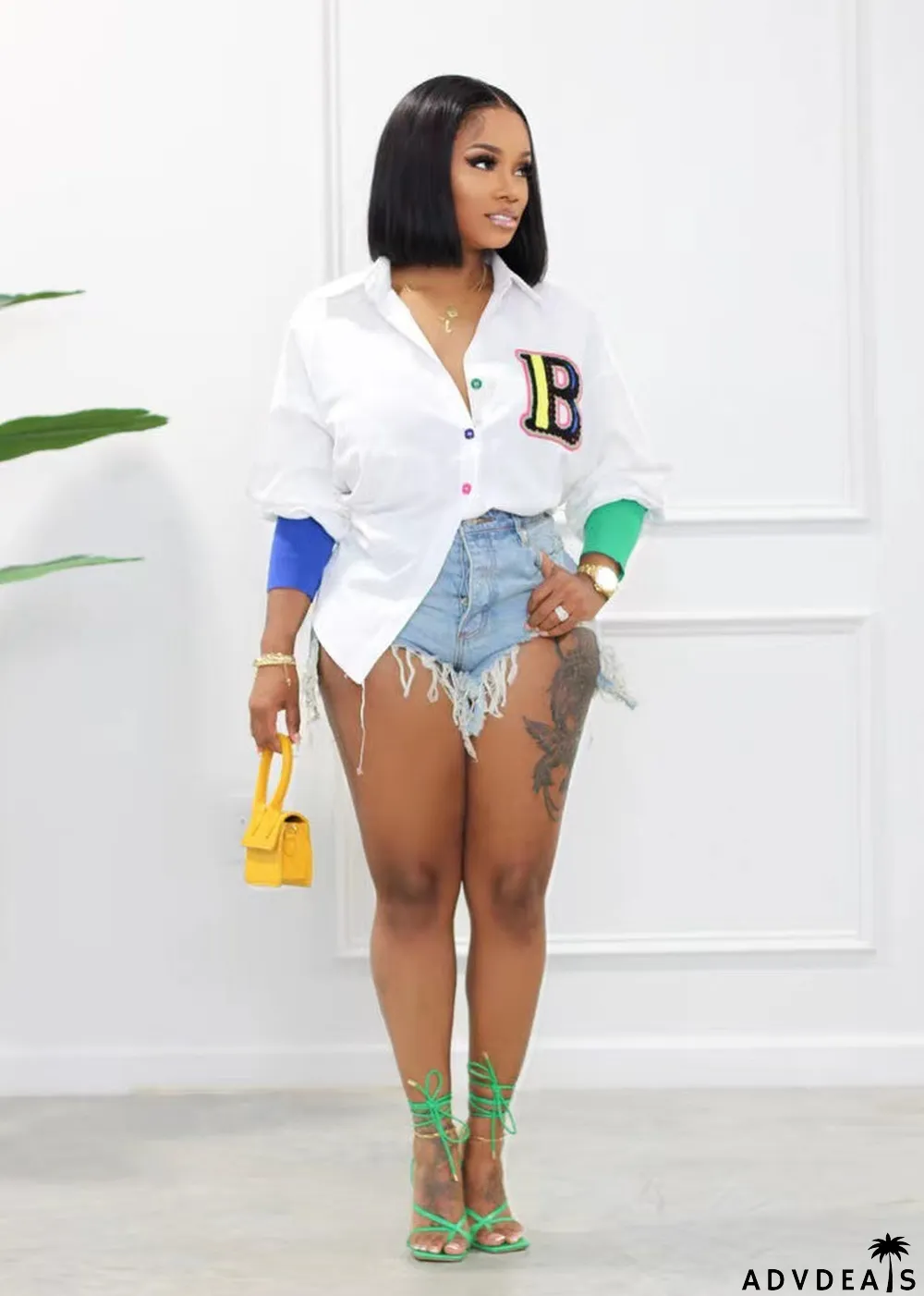 Casual Irregular Long Sleeve Shirt