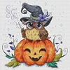 Halloween Owl-14CT Counted Cross Stitch 35*35cm