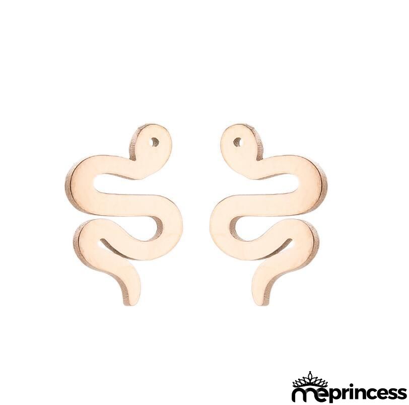 Women Fashion Hollow Eagle Owl Snake Dolphin Bee Giraffe Elephant Dog Cat Rabbit Fish Bird Penguim Stainless Steel Stud Earrings