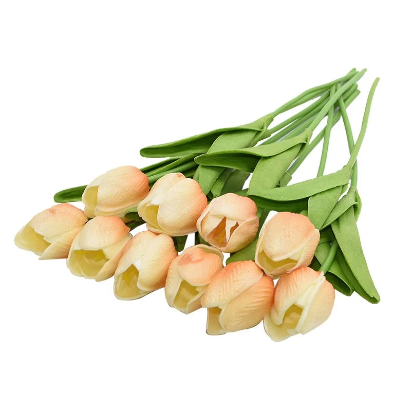 5/10pcs Artificial Tulips Flowers Home Garden Decoration Real Touch Flower Bouquet Birthday Party Wedding Decoration Fake Flower