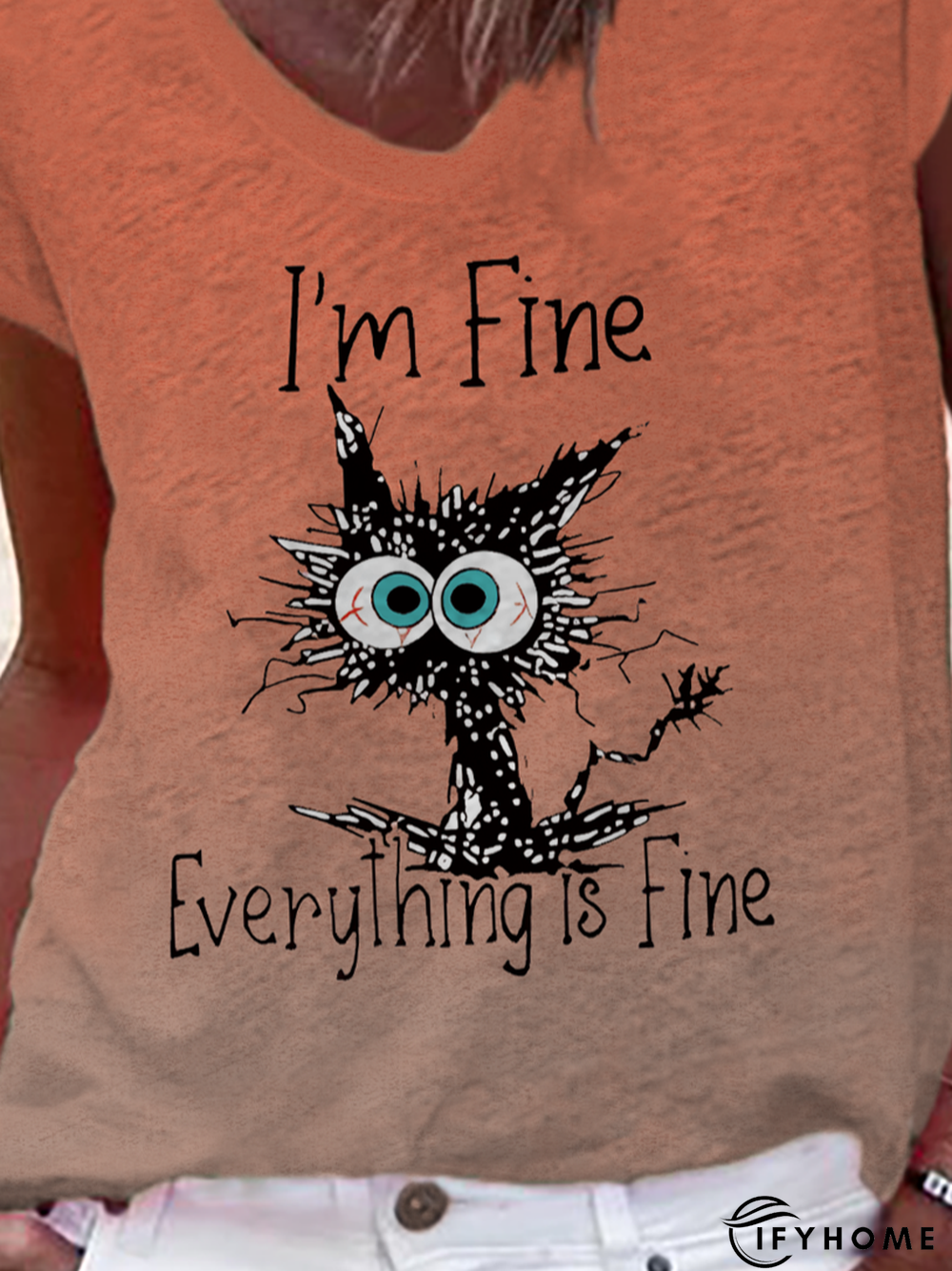 Printed Casual T-Shirt | IFYHOME