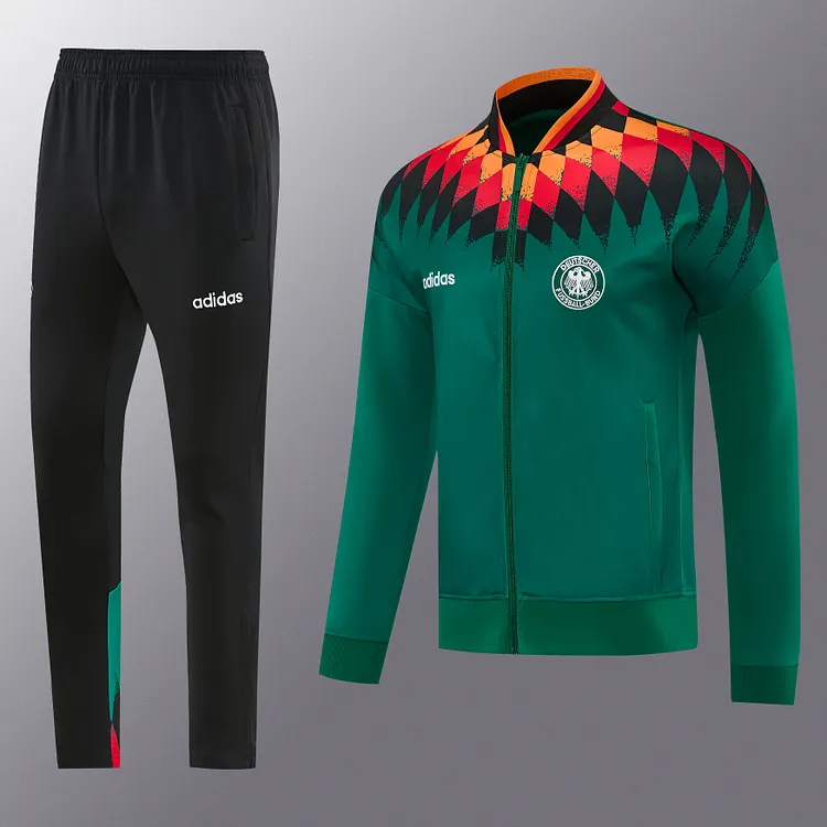 Germany 1994 Retro Jacket &ndash; Green【Jacket + Pants】