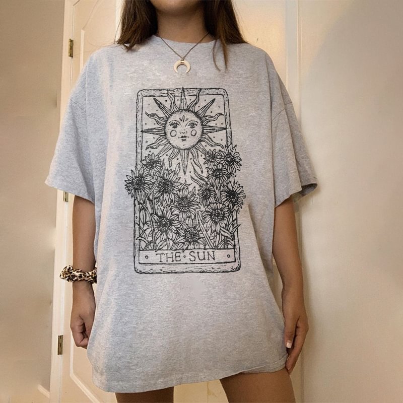   The sun floral print t-shirt - Neojana