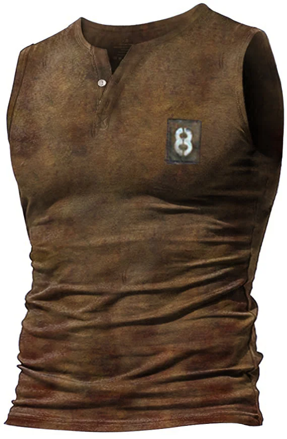Fashion retro casual sleeveless T-shirt / [viawink] /
