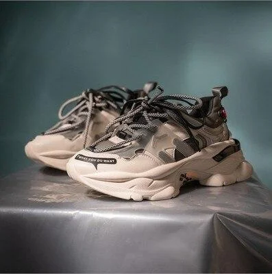 Brand Sneakers Women Platform Shoes Fashion Thick Sole Sport Shoes Ladies Trainers Casual Chunky Sneakers Women Basket Femme