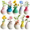 3D Resin Vase Fridge Magnet DIY Mini Floral Vase Fridge Stickers for Home Decor