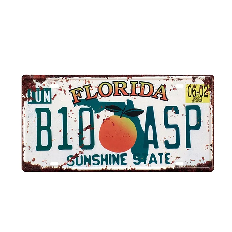 B10 Asp - Car License Tin Signs/Wooden Signs - Calligraphy Series - 6*12inches