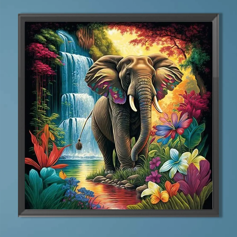 Diamond Painting - Full Round Drill - Elephant(Canvas|50*50cm)