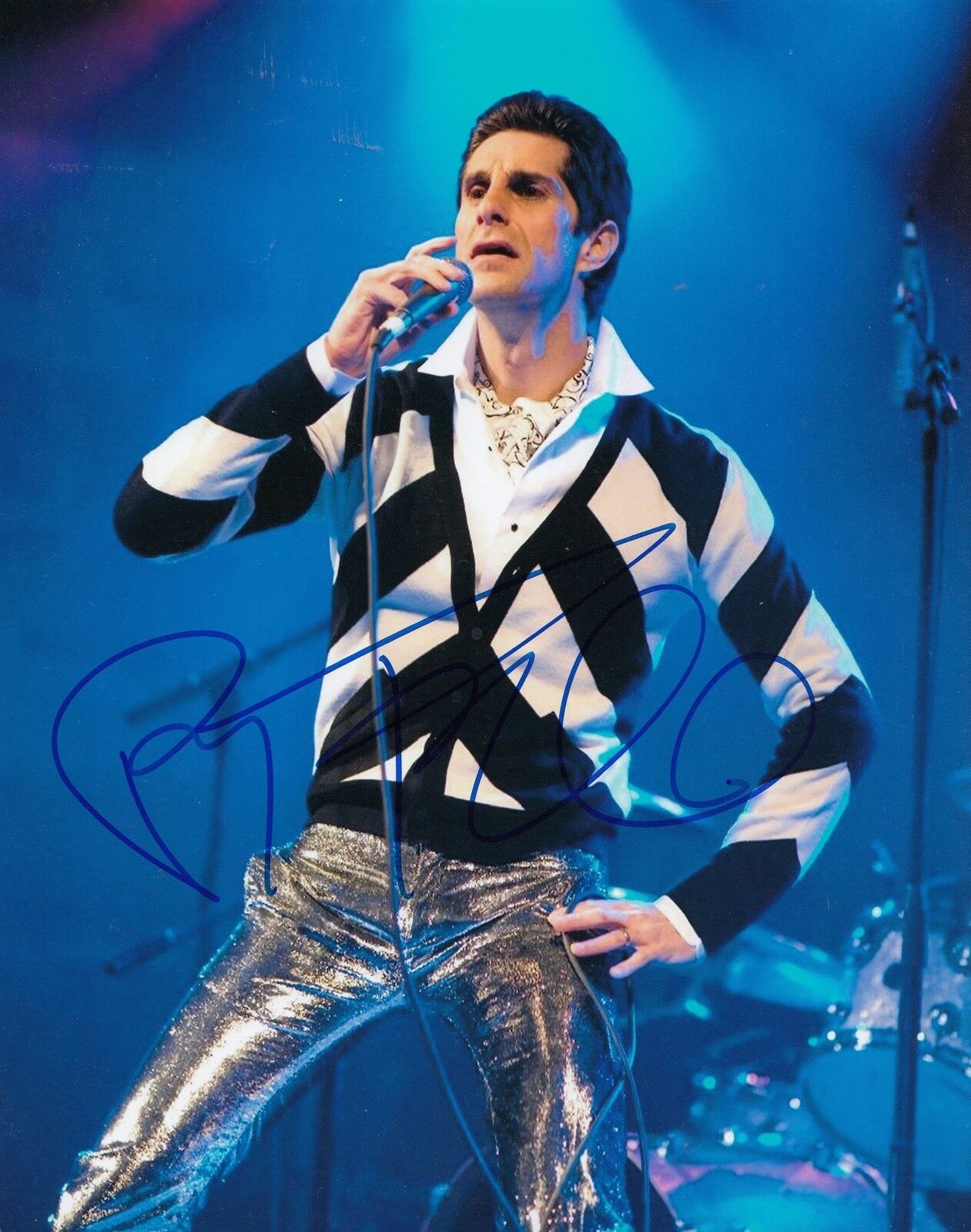 PERRY FARRELL signed *JANE'S ADDICTION* MUSIC 8X10 Photo Poster painting W/COA COACHELLA LOLLA