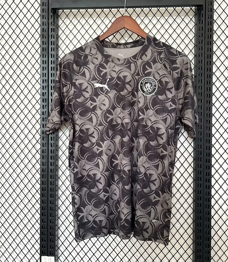 2025-26 Manchester City Pre-match Kit - Shirt - Fan Edition
