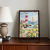 Diamond Painting-DIY Special Shaped Drill Pearl Painting Lighthouse(30x40cm)