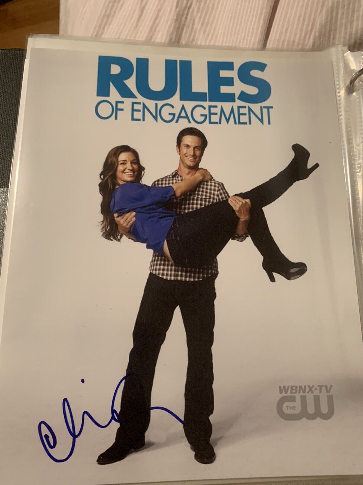 Oliver Hudson Signed Auto 8x10 Photo Poster painting Pic Rules Of Engagement