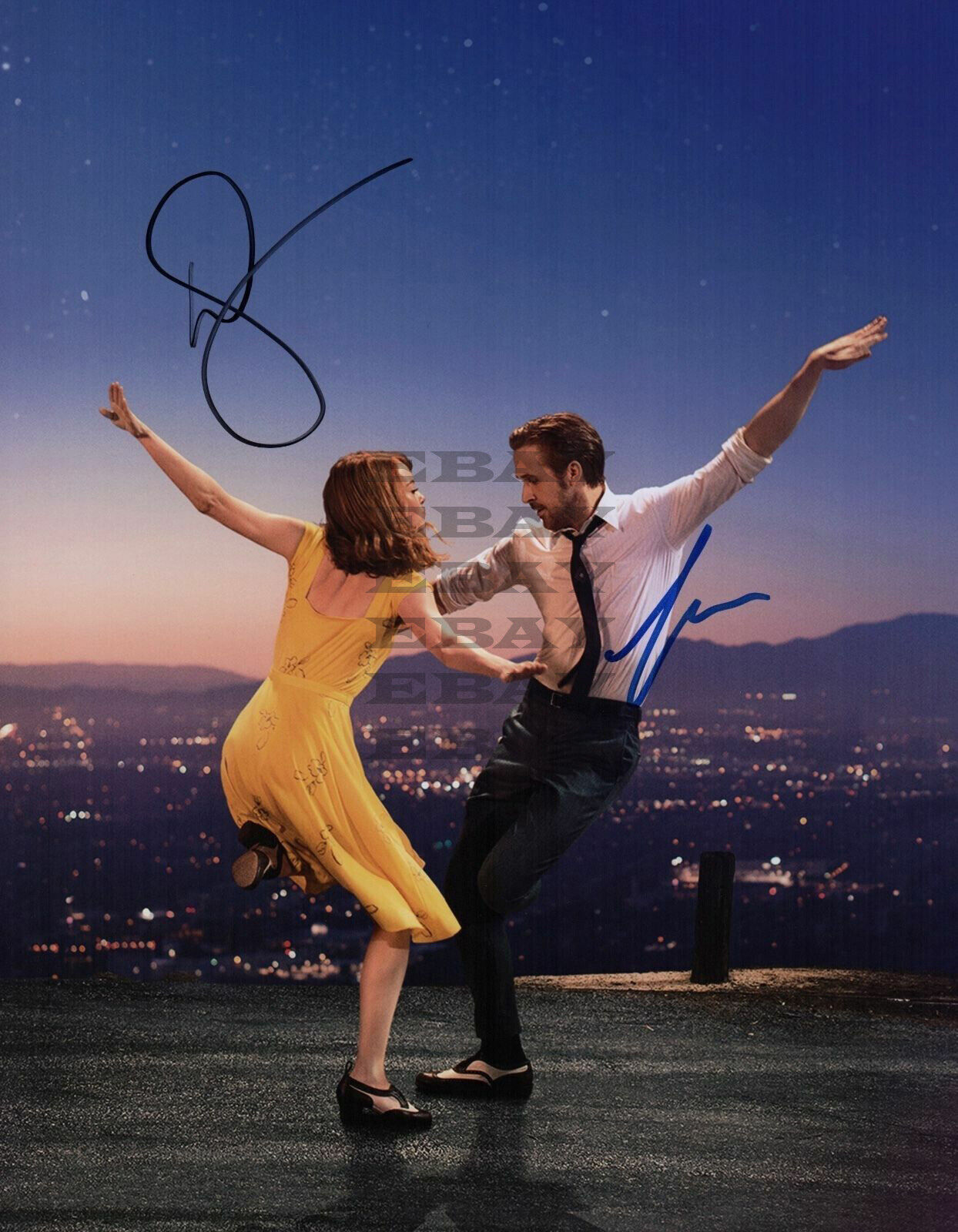 Emma Stone & Ryan Autographed Signed 8x10 Photo Poster painting Reprint