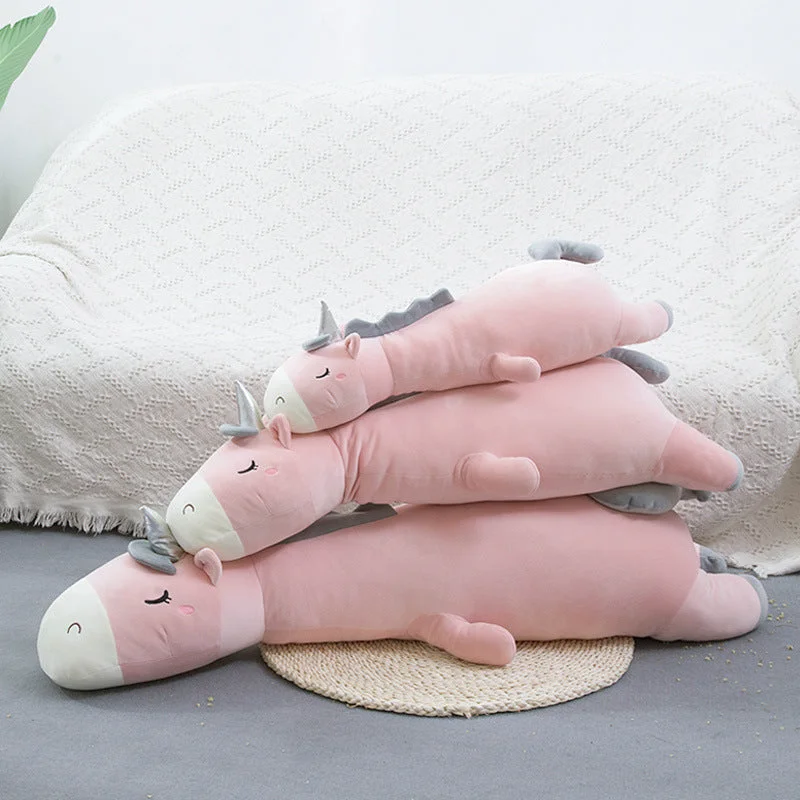 Cuteee Family Long Unicorn Stuffed Plush Body Pillow
