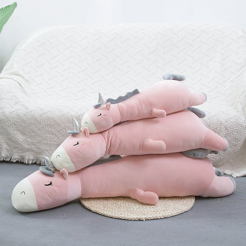 CuteeeShop Long Unicorn Stuffed Plush Body Pillow