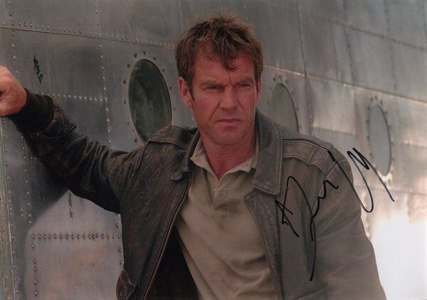 Dennis Quaid genuine autograph 8x12