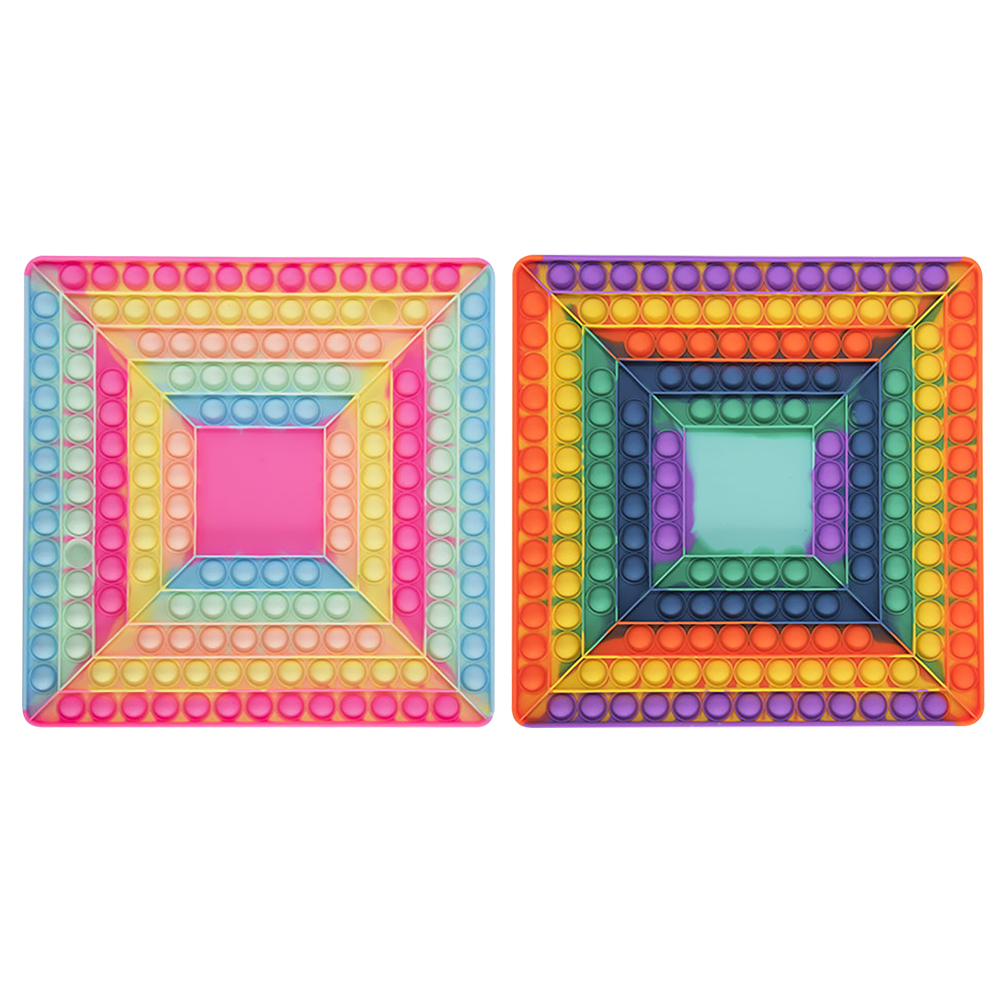 

Push Bubble Fidget Toys Square Chessboard Relief Stress Sensory Puzzle Toy, Multicolored, 501 Original