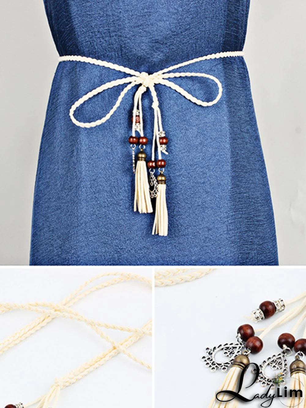 Simple Bohemia Artificial Leather Tasseled Belts