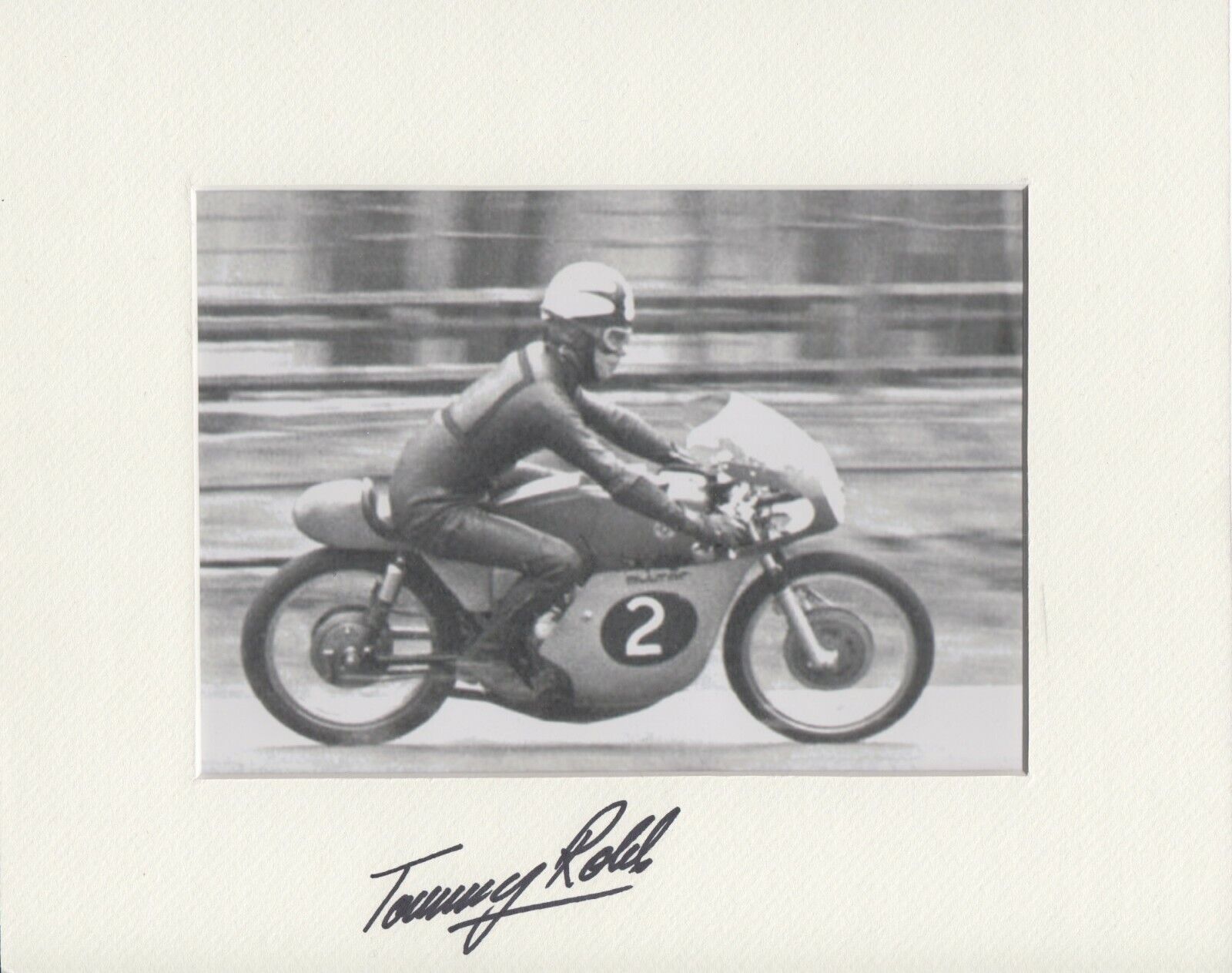 Tommy Robb Hand Signed 10x8 Mount Photo Poster painting Display MotoGP Autograph