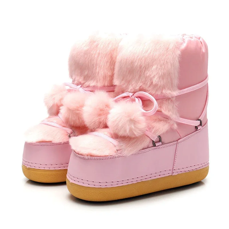 Women Winter  Fluffy Snow Boots - Heartzcore