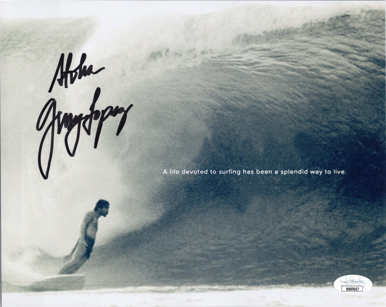 GERRY LOPEZ Authentic Hand-Signed Mr. Pipeline ~ SURFING