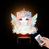 Unicorn Diamond Painting Night Light Diamond Art Lamp Home Decoration (C)