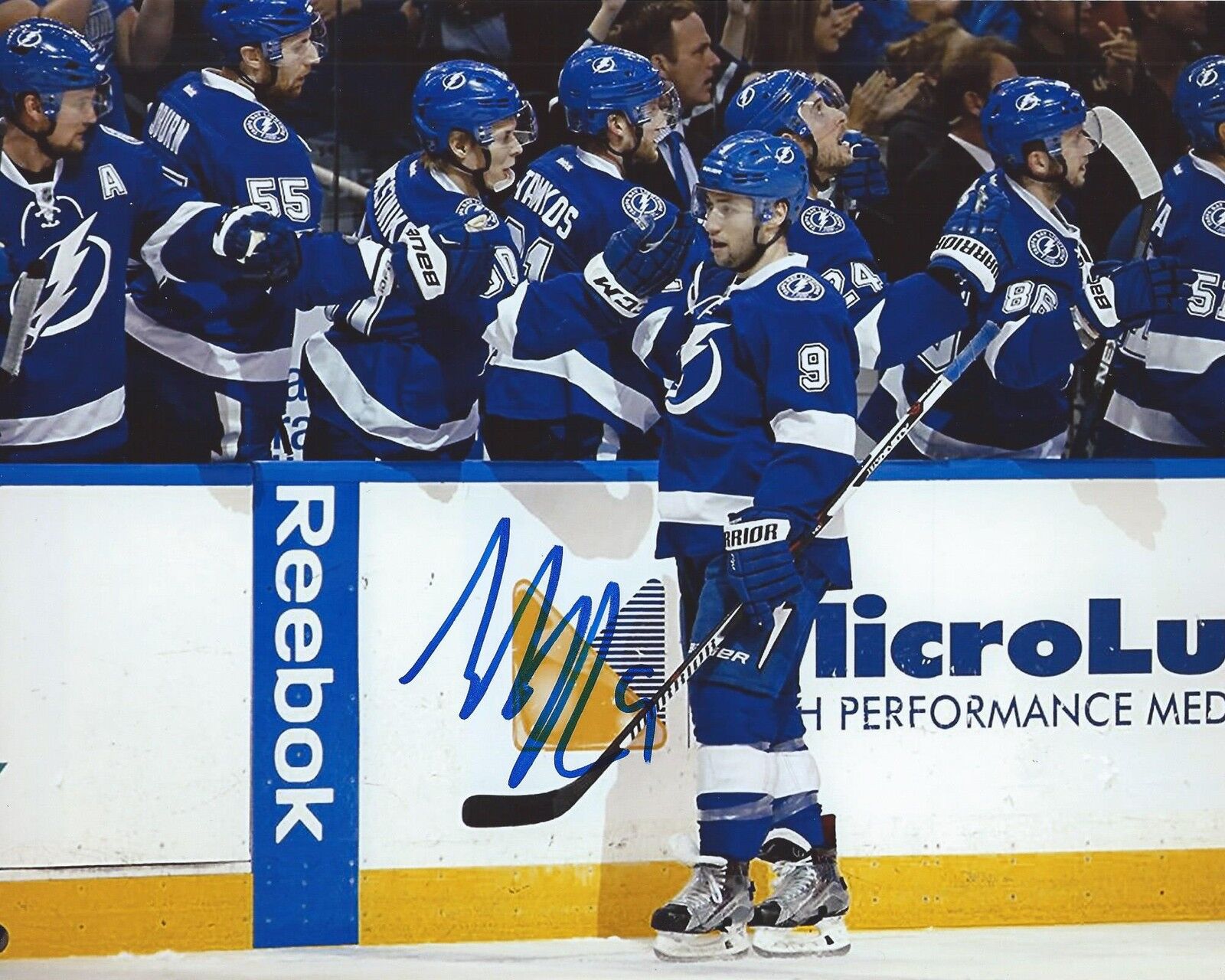 Tyler Johnson Signed 8x10 Photo Poster painting Tampa Bay Lightning Autographed COA E