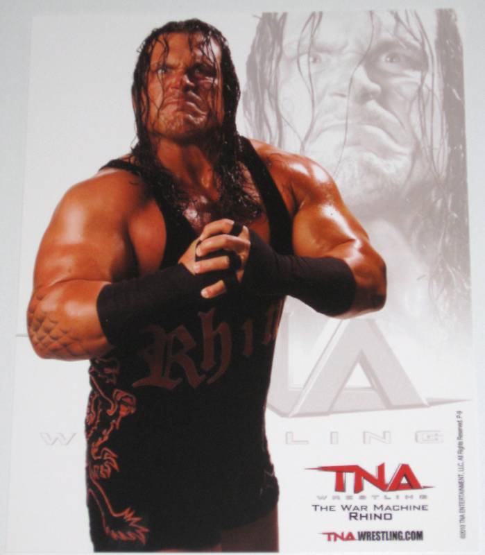 TNA RHINO P-9 OFFICIAL 8X10 LICENSED PROMO Photo Poster painting