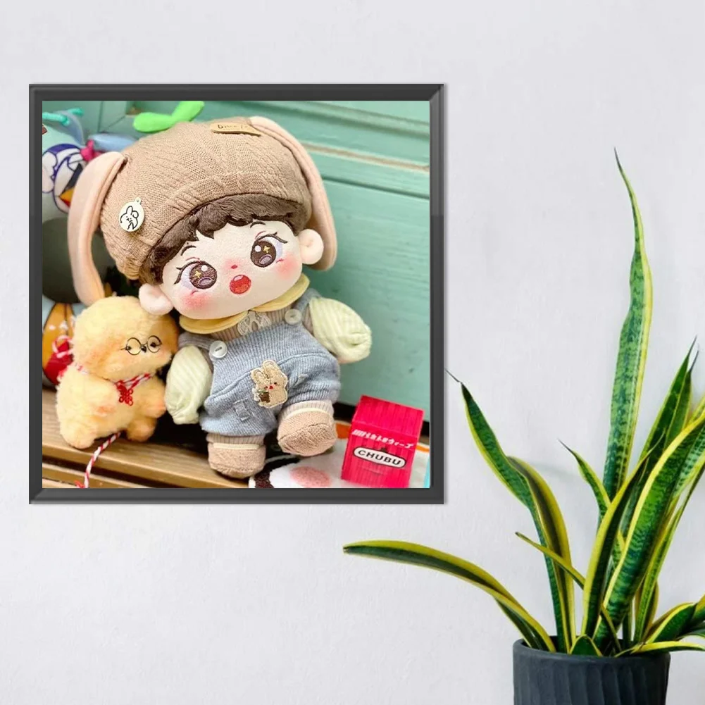 Diamond Painting - Full Round Drill - Cartoon Doll(Canvas|30*30cm)