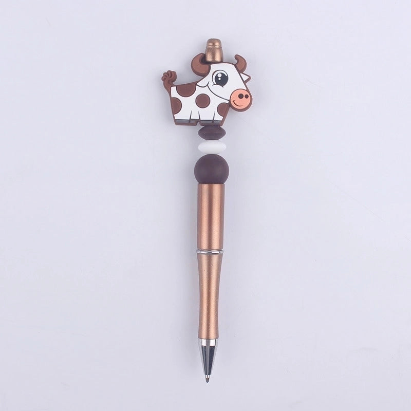 1 Piece Animal Class Learning Daily Plastic Silica Gel Cartoon Style Cute Gel Pen