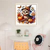 Halloween Pumpkin Owl-14CT Counted Cross Stitch 40*40cm/15.75*15.75in