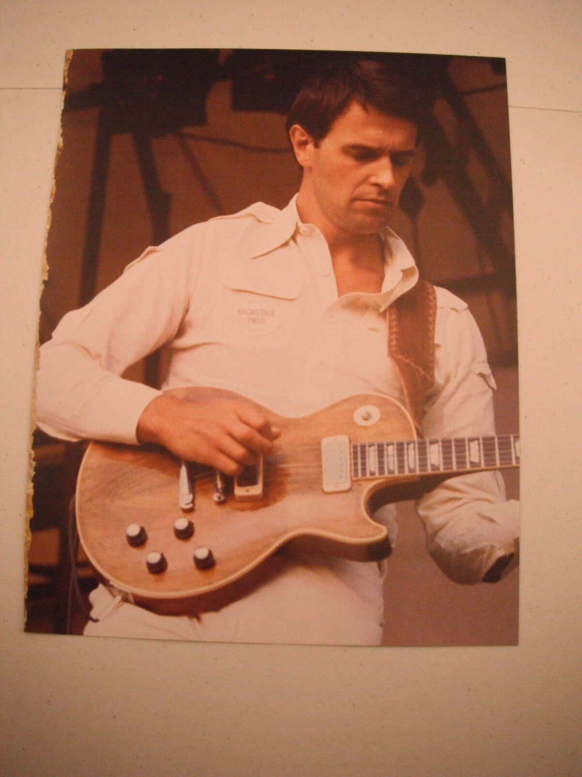 John McLaughlin Guitarist 12x9 Coffee Table Book Photo Poster painting Page #2