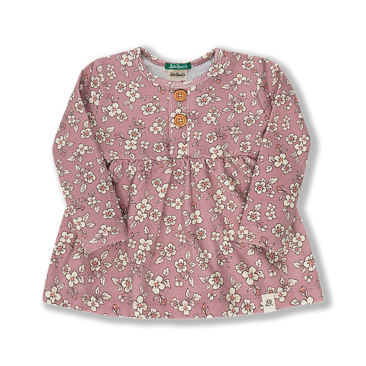 Harvest Floral Long Sleeve Peplum Top