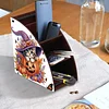 DIY Diamond Painting Kit dreieckige Organizer Box Kürbis Katze Holzkiste