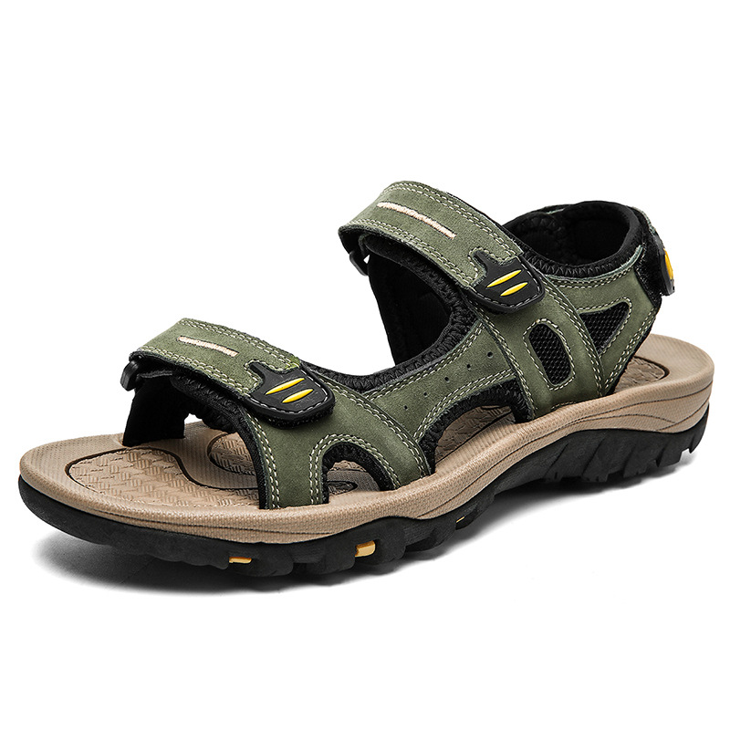 Arkget Shoes | Summer Men's Genuine Leather Outdoor Sandals Beach Shoes