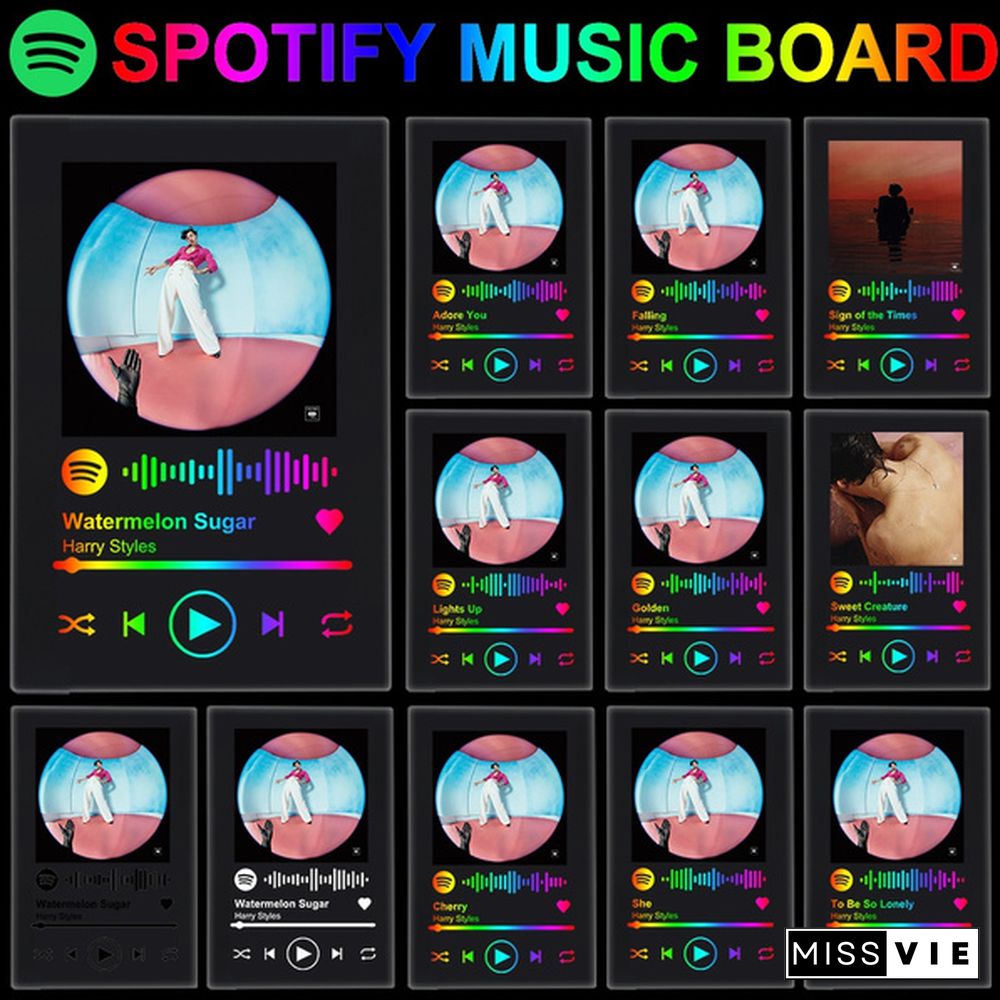 Famous British Male Singer Spotify Code Acrylic Music Board Acrylic Wall Poster Painting Spotify Scan Code Song Music Acrylic Plate Anniversary Music Plaque Anniversary Gift