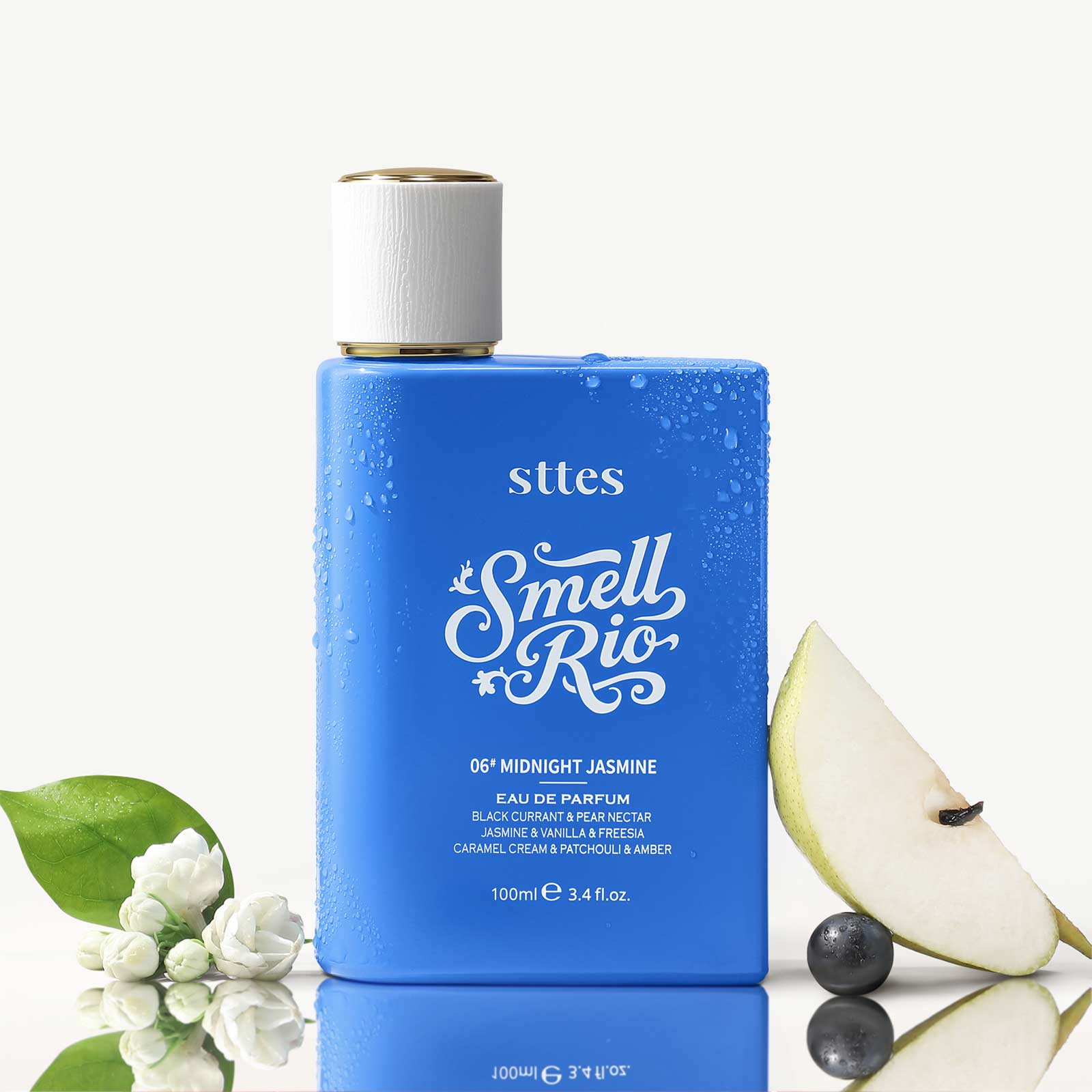 New Sttes Perfume 06# (Original 706 Midnight Jasmine) – Eau de Parfum for Women – Richer Scent, Longer Lasting – Black Currant, Jasmine, Vanilla – Perfumes & Fragrances(100ml / 3.4 fl oz)