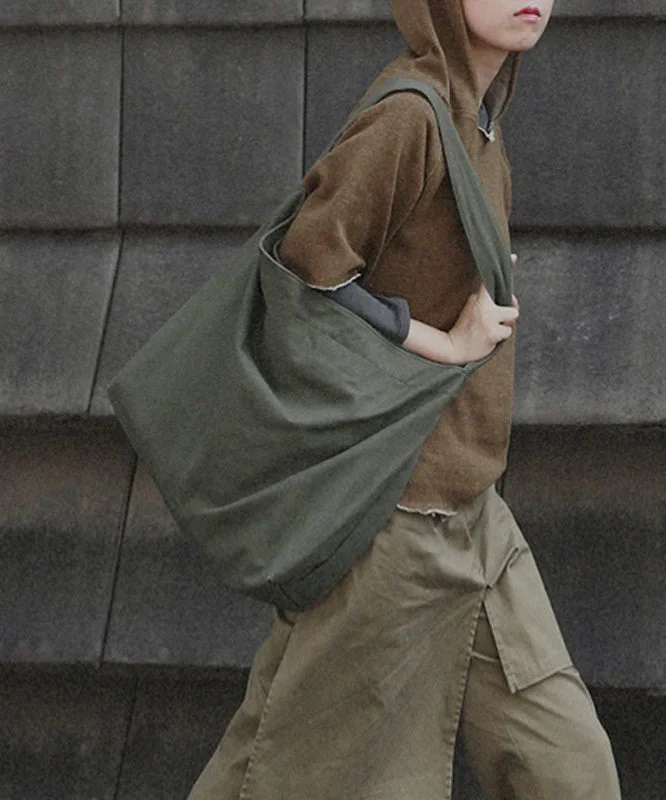 Stylish Army Green Vintage High-capacity Canvas Satchel Handbag Messenger Bag