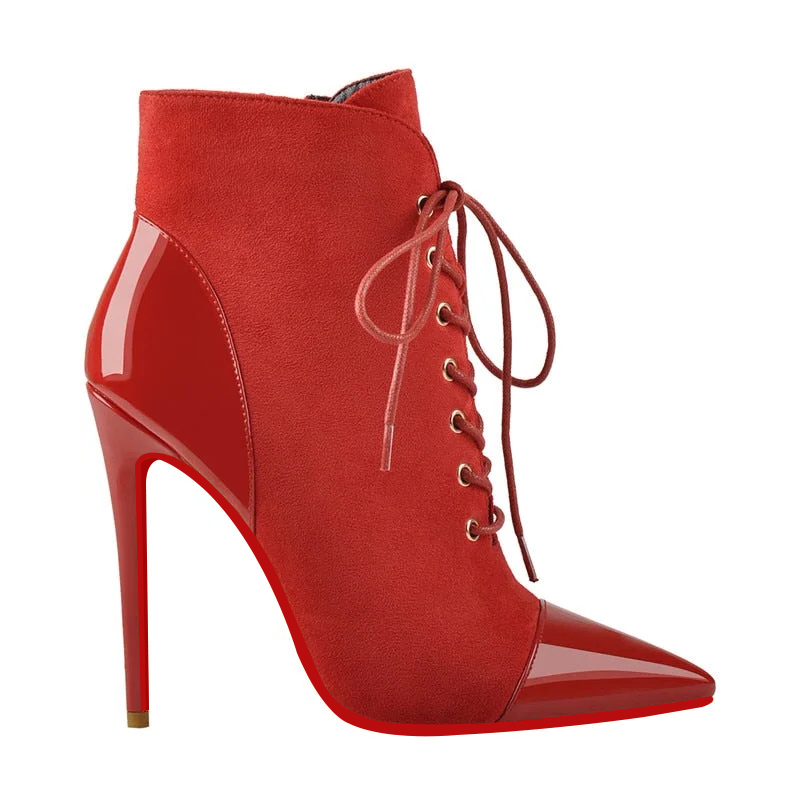 Red Bottom Ankle Boots