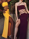 Solid Color Bandage Sexy Skirt Suits