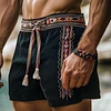 Men's Holiday Bohemian Casual Linen Shorts by Inlyline