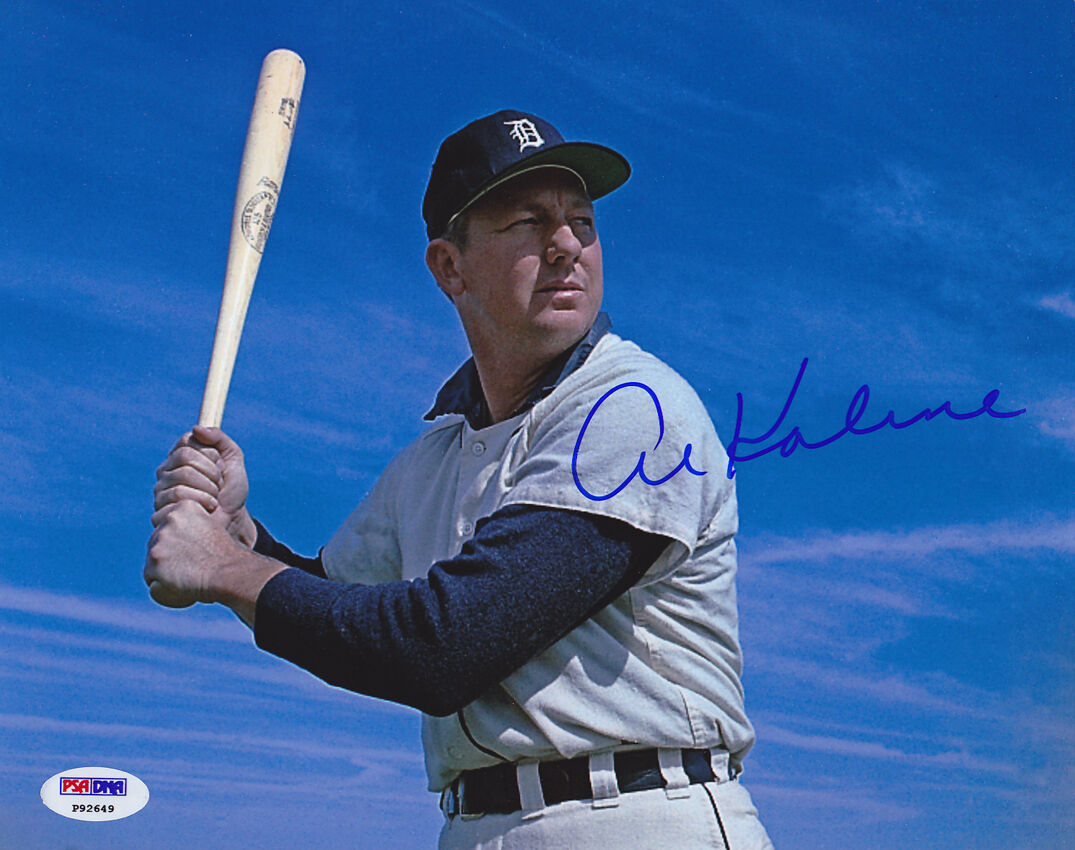 Al Kaline SIGNED 8x10 Photo Poster painting Detroit Tigers PSA/DNA AUTOGRAPHED