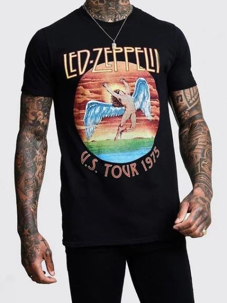 Led Zeppelin Rock Band Mens printed t-shirts