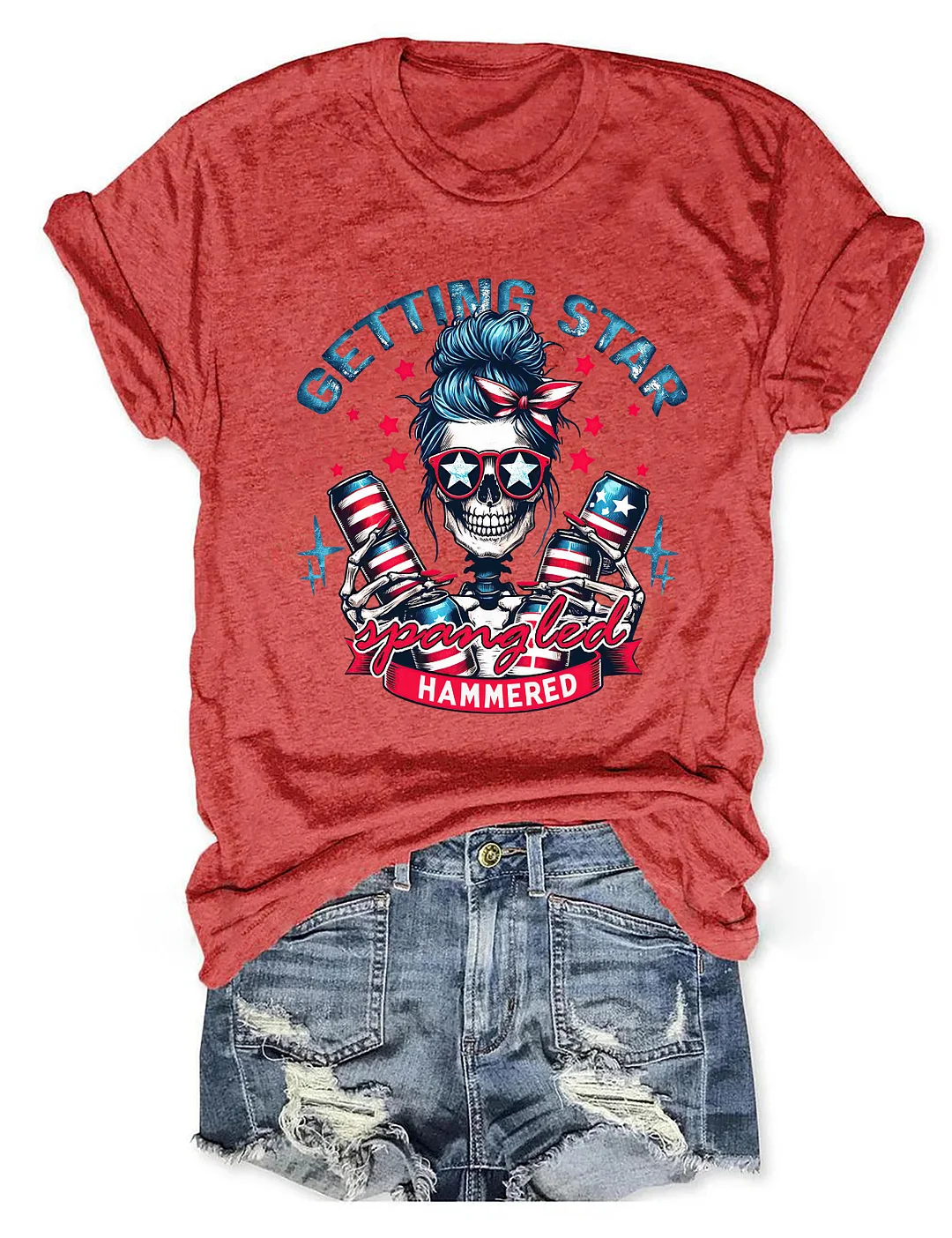 Getting Star Spangled Hammered T-shirt
