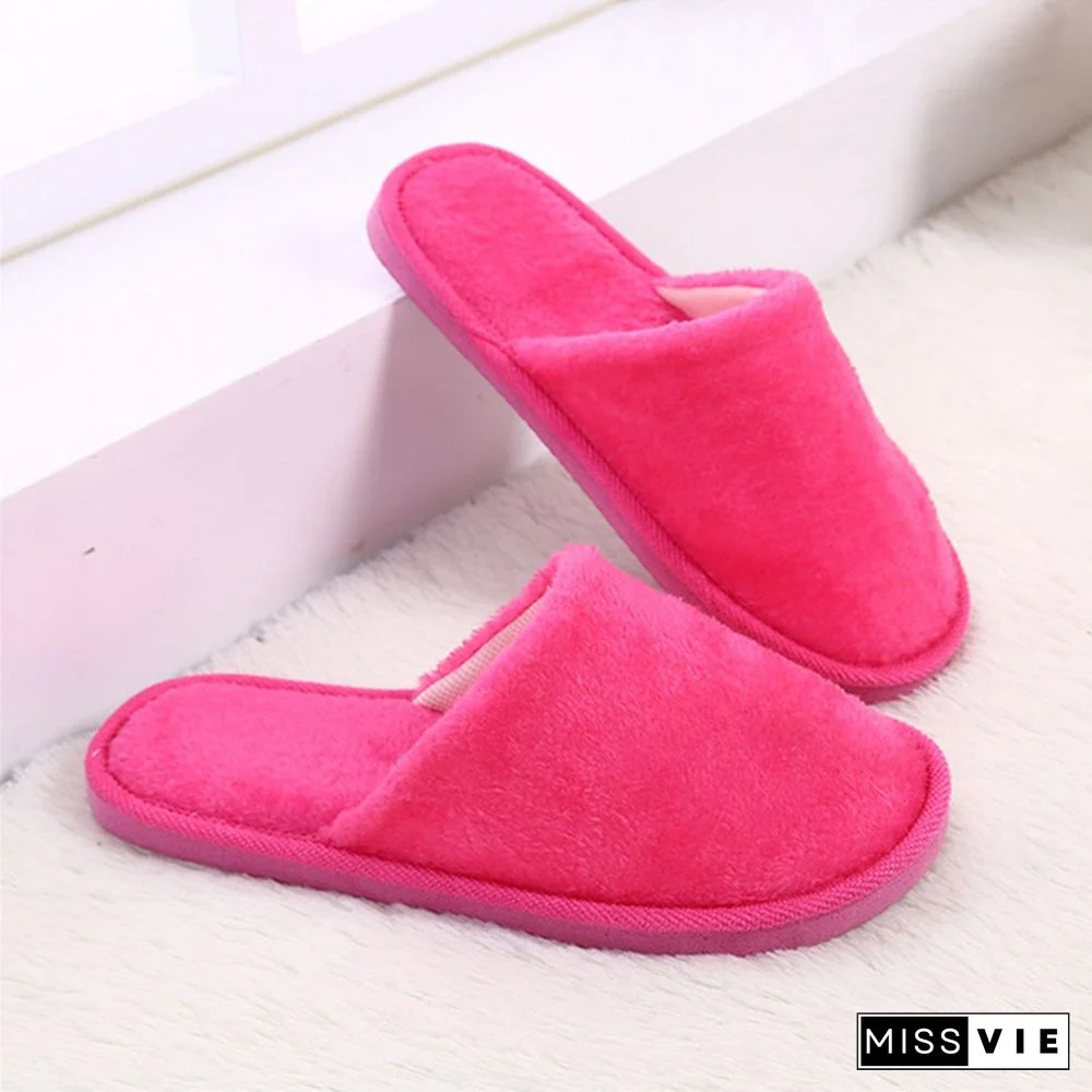 Home Women Slippers Indoor Bedroom House Soft Cotton Warm Shoes Women's Slipper Female Flats Christmas Gift