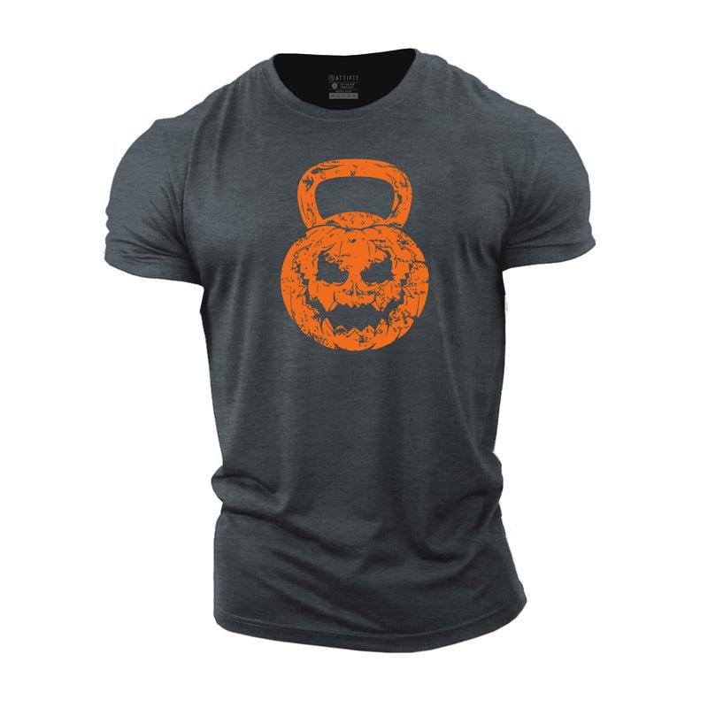 Cotton Halloween Pumpkin Graphic T-shirts tacday